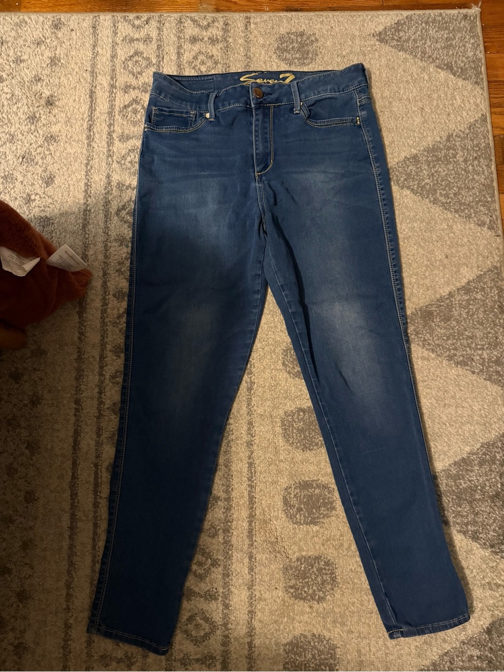 Seven7 Dark Blue Skinny Jeans